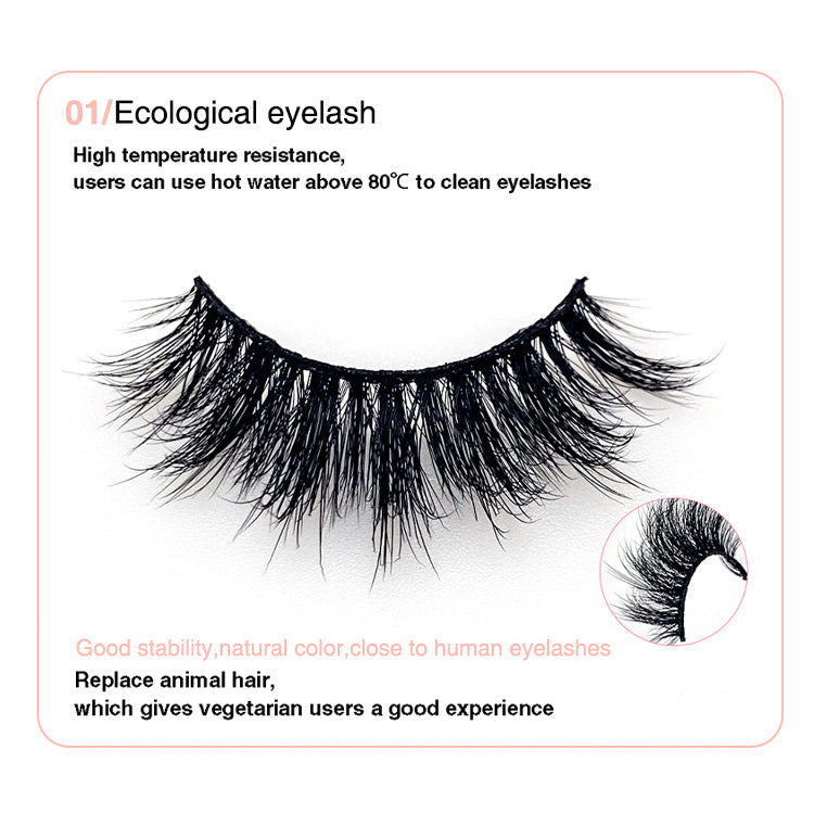 Easternbeauty Best Silk Faux Mink Strip False Eyelashes 3D False Eyelashes Wholesale