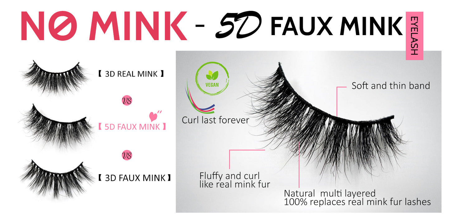 Easternbeauty Best Silk Faux Mink Strip False Eyelashes 3D False Eyelashes Wholesale
