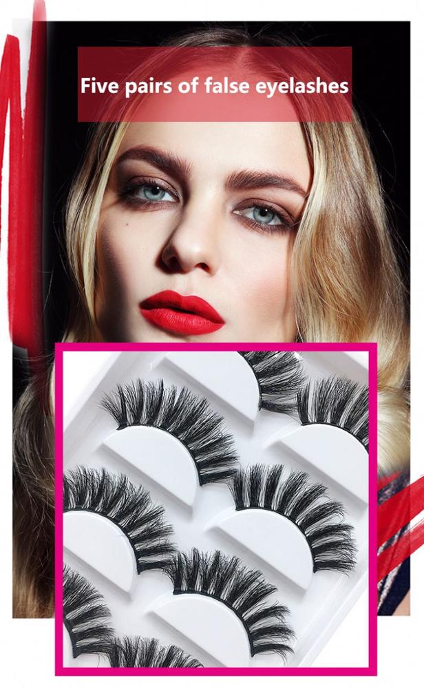 New Products And Waterproof Eyelashes 5 Pair Cheap False Eyelash Makeup