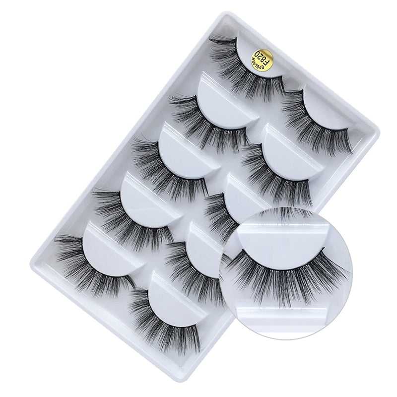 New Products And Waterproof Eyelashes 5 Pair Cheap False Eyelash Makeup
