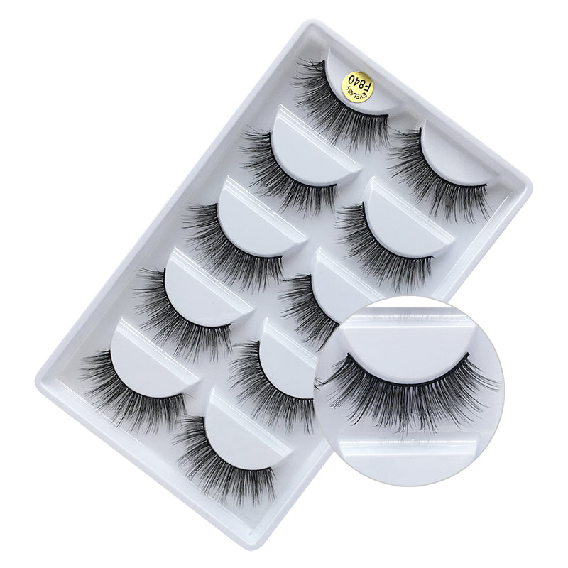 New Products And Waterproof Eyelashes 5 Pair Cheap False Eyelash Makeup