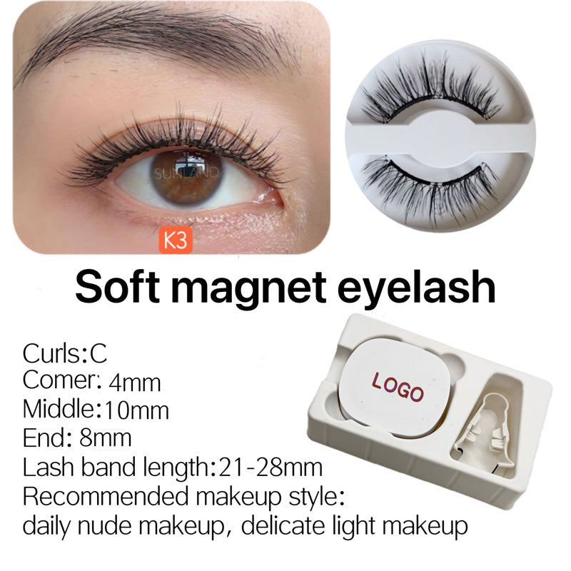 New Magnetic Eyelash Soft Magnetic Eyelash Price Good Natural Appearance Soft Lightweight Magnet Eyelash Curler Eyelash