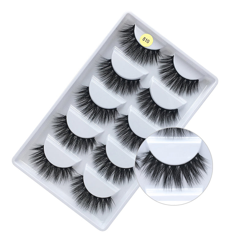 New Products And Waterproof Eyelashes 5 Pair Cheap False Eyelash Makeup