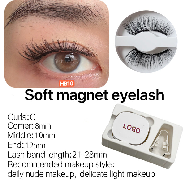 New Magnetic Eyelash Soft Magnetic Eyelash Price Good Natural Appearance Soft Lightweight Magnet Eyelash Curler Eyelash