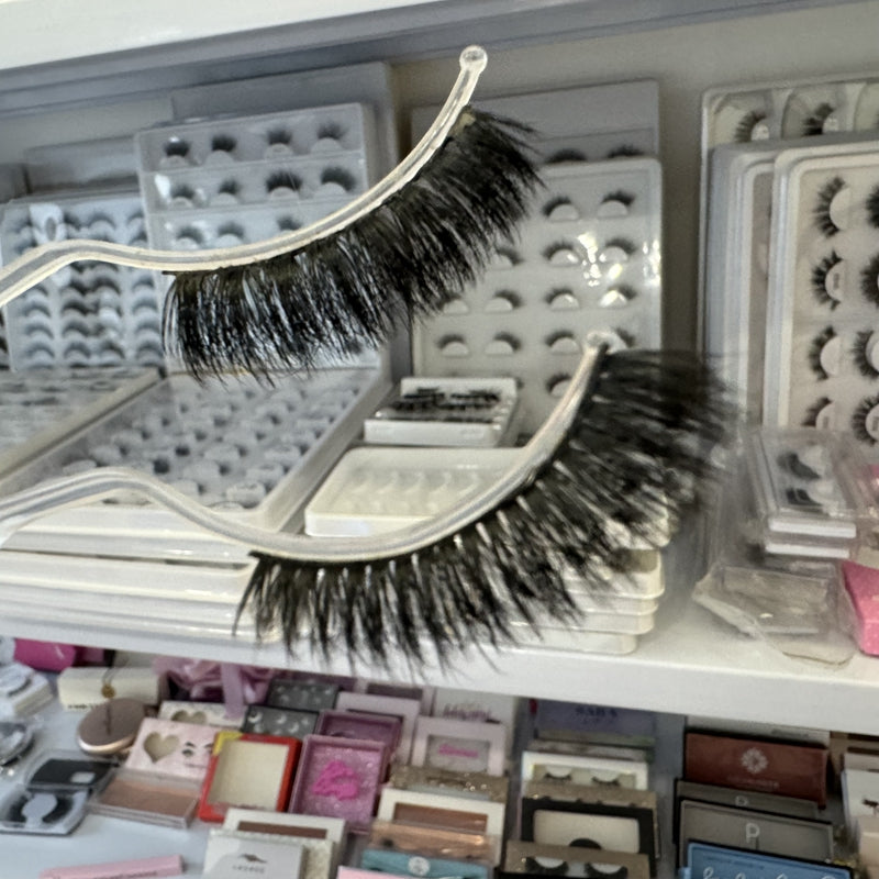 Best Selling Full Eyelashes 15mm Imitation Mink Eyelashes False Eyelashes Artificial Plant Fiber Russian Full Eyelashes