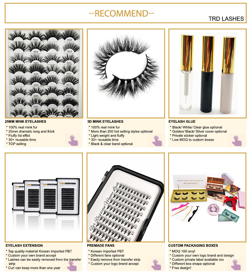 Eyelash Packaging Custom 3d Full Strip False Eyelashes Synthetic Eyelashes