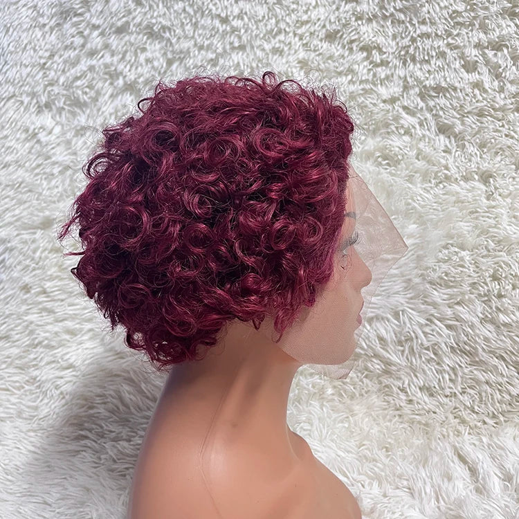 Factory Hot Sale Custom Curly Hair Wig Virgin Hair Lace Front Wig Real Hair Suit