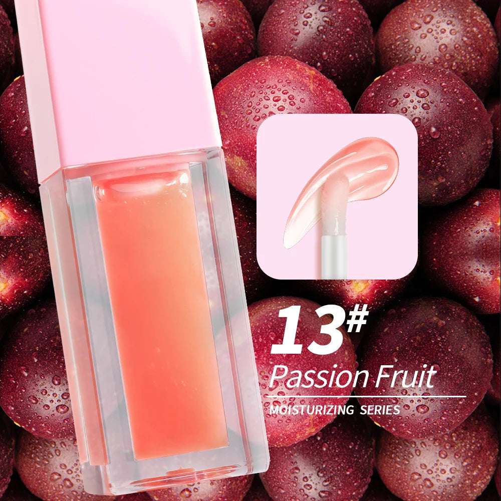 Big Brush 34 Color Changing Lip Oil Pigment Magic Moisturizing Seasoned Fruit Transparent Vegetarian Pink Lip Gloss Lip Gloss