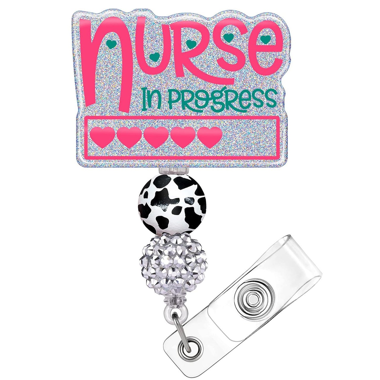 Retractable Badge Reel Clip Holder Nurse ID Card Badge Clip Holder Cute Name Badge Holder