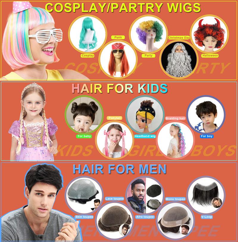 6 Inch Elf Short Hair Front Wig With Transparent Lace Ice Silk Reed Horse Hair Suit Elf Hair With Lace Front Wig