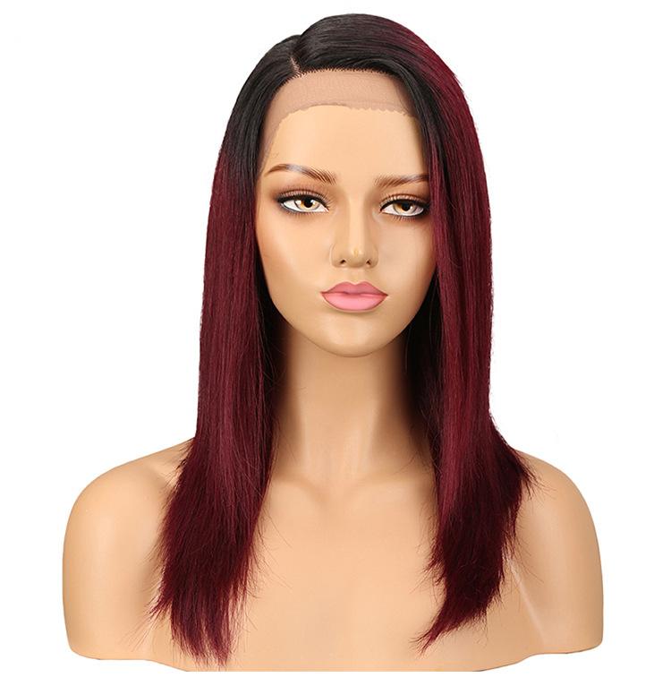 Human Hair Gradient Human Hair Long Straight Hair Women Full Head Suit Recommend