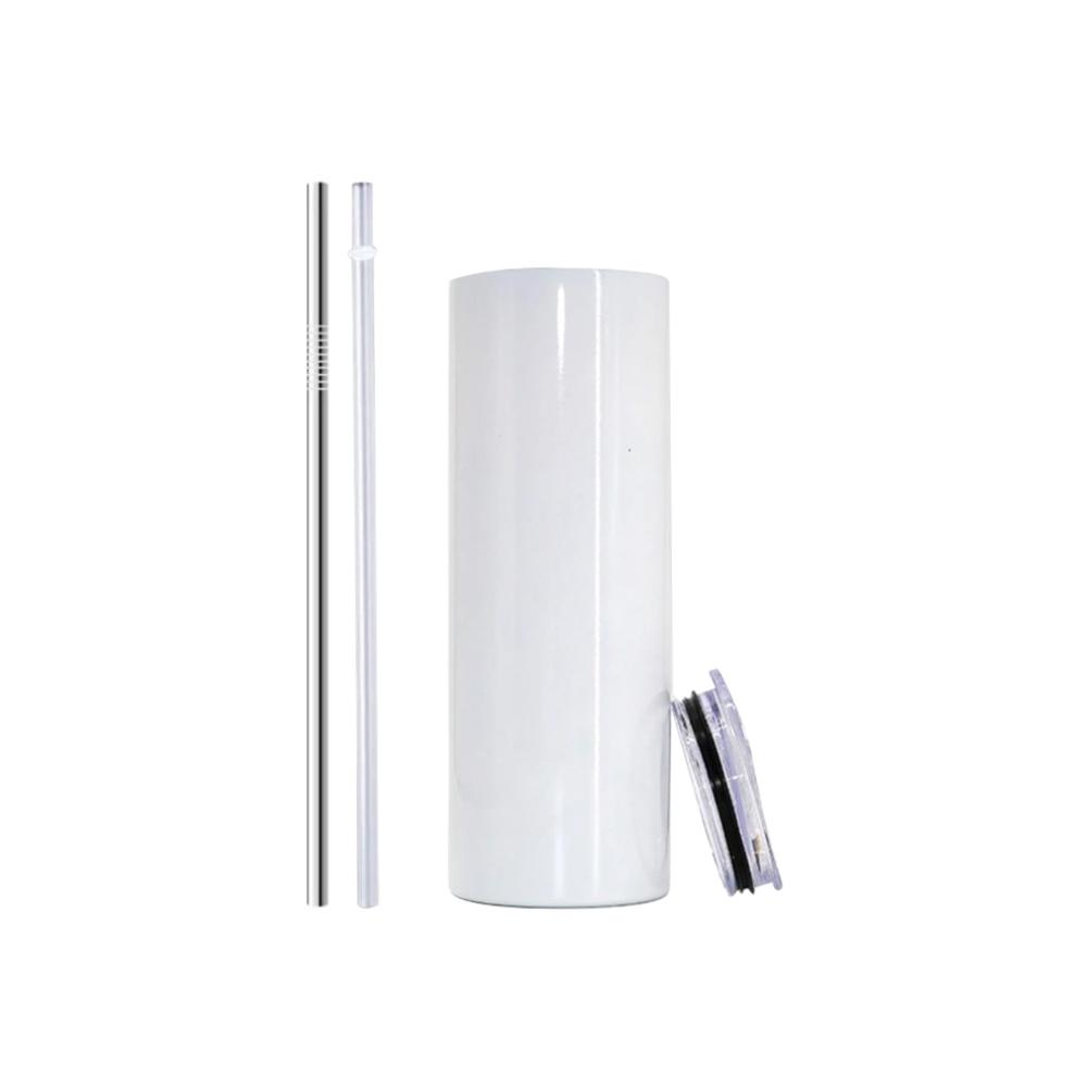 American Warehouse Car Cup Mug Stock Tumbler Sublimation Blank Stainless Steel Straight Insulated 20 Oz Tumbler With Lid And Straw