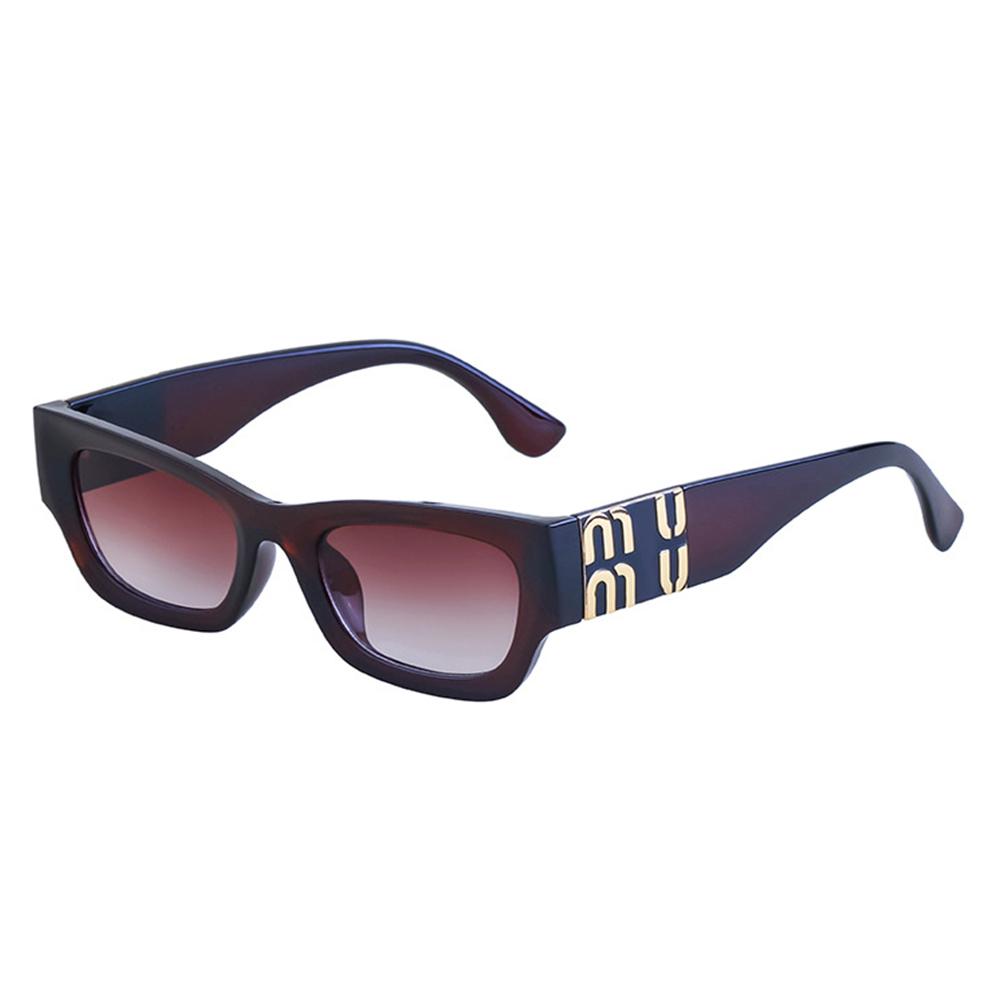 CY-98103 2024 Fashion High Quality UV400 Y2K Letter Metal Small Square Sunglasses
