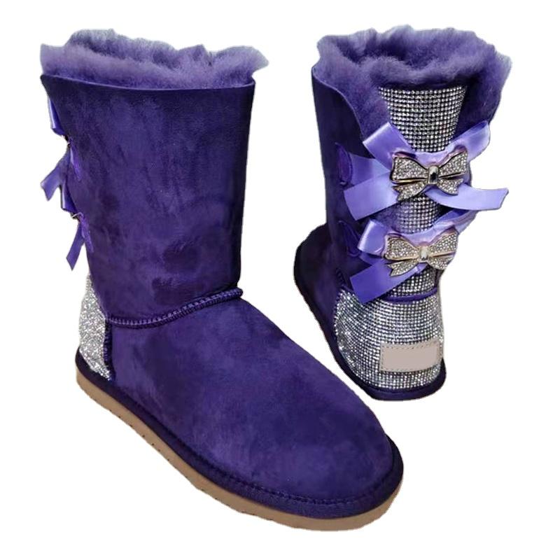 Hot Sale Boots Women Winter Snow Boots Women Bowling Winter Knee High Fur Shoes