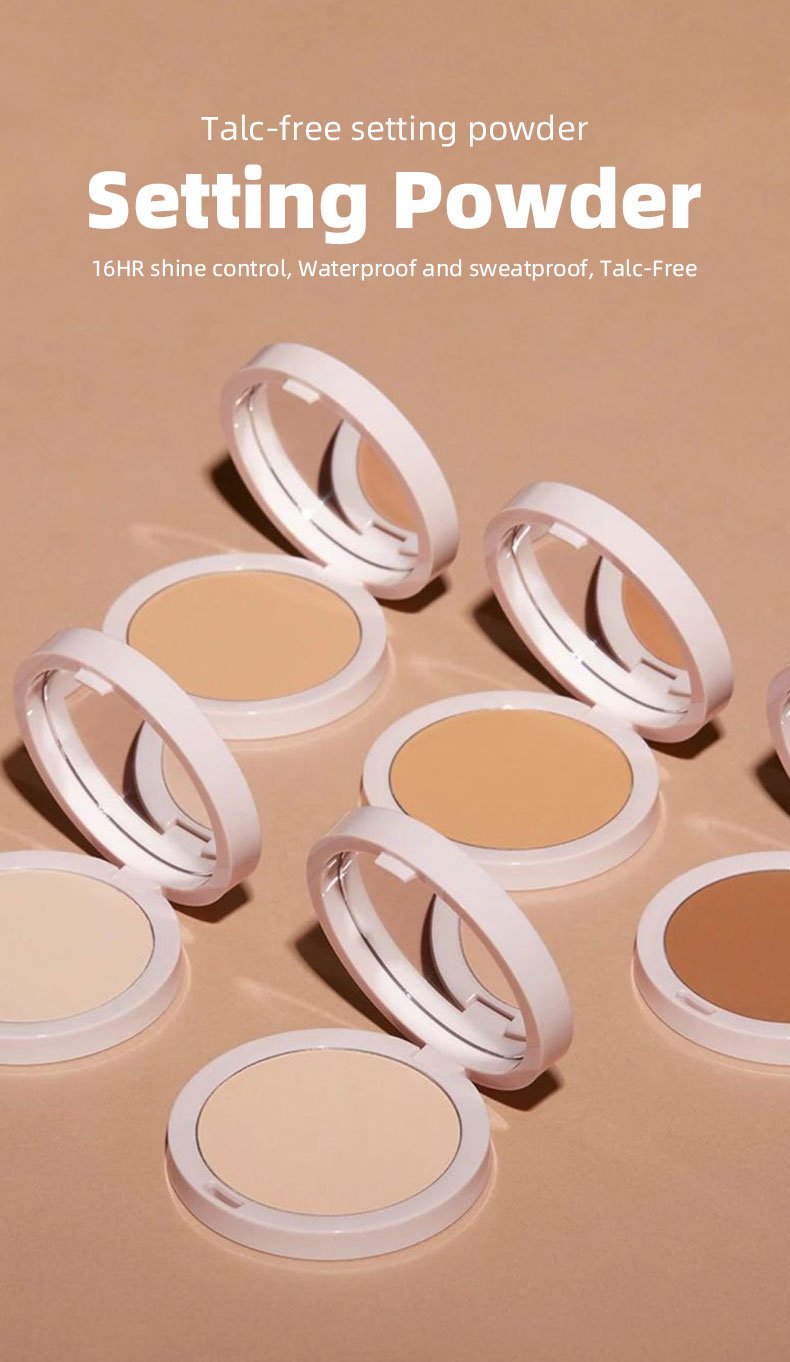 OEM Full Coverage 2 In 1 Foundation And Concealer Private Label No Talc Cosmetic Setting Powder