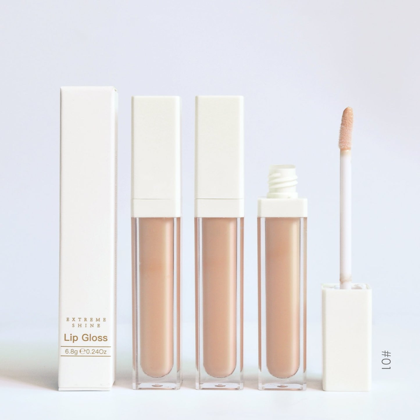 Custom Logo Nude Vegetarian Glow Lip Gloss Private Label Lip Gloss