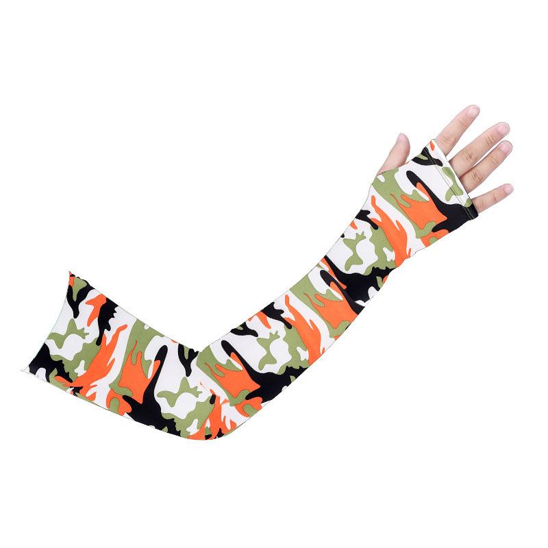 Wholesale Adult Cooling Arm Sleeve Long Finger-free Gloves Non-slip Sunscreen Arm Sleeve