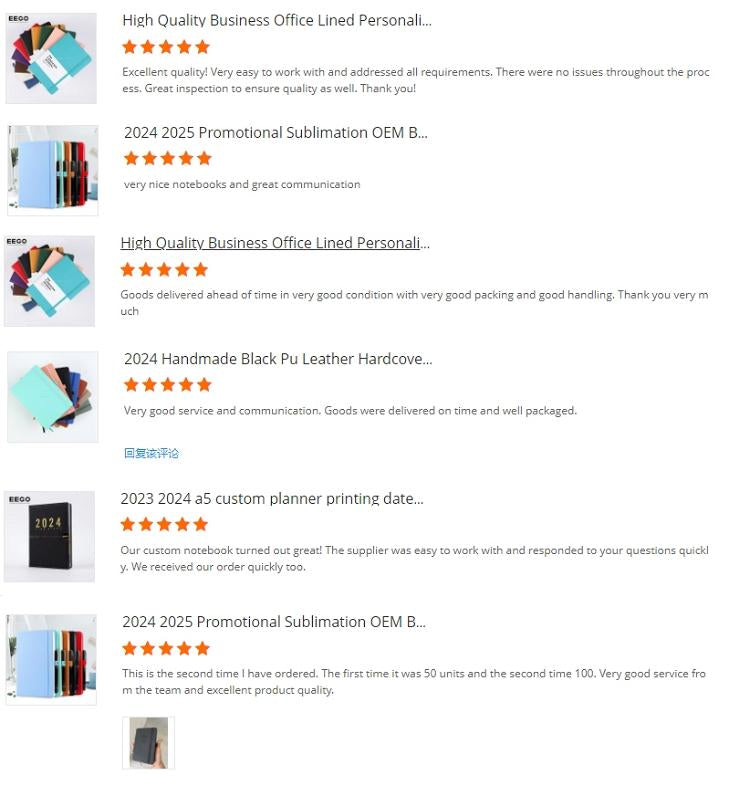 High Quality Business Office Lining Personalized Printing Notebook PU Leather Customized A5 Hardcover Journal Notebook With Logo