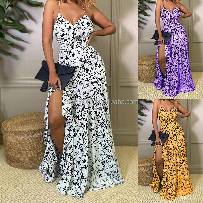 S-5XL Plus Size Hot Women's Fashion Digital Print Short Sleeve Dress