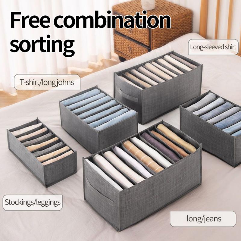 Hot Selling Clothes Storage Wardrobe Jeans Storage Box Foldable Non-woven Clothes Toy Storage Box