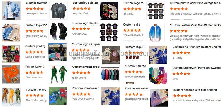 Custom Heavyweight 100% Cotton Sportswear Suit Street Suit French Terry Jogger Sportswear High Quality Men Sportswear