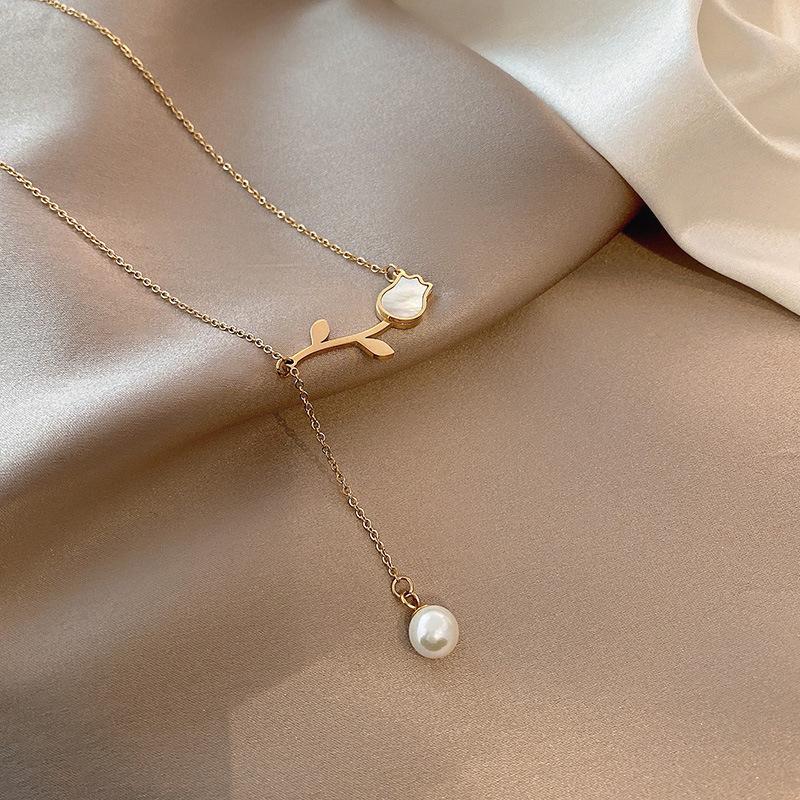 Cadena Para Mujer 18k Gold Plated Butterfly Heart Shaped Clover Custom Women's Necklace Stainless Steel Jewelry Necklace