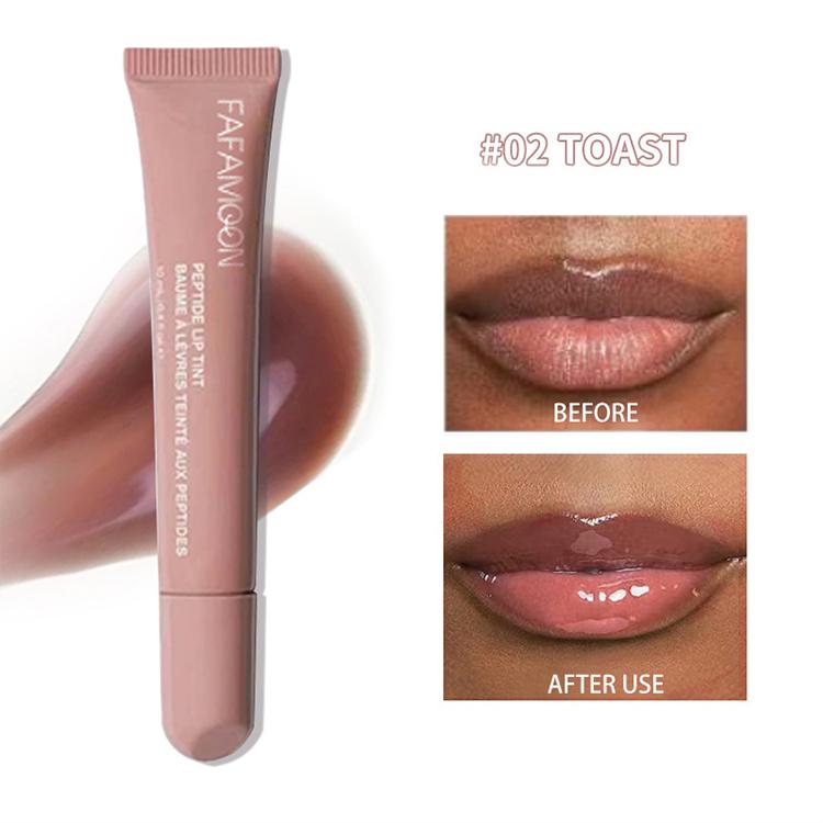 Wholesale Peptide Lip Gloss Water Sensitive Lip Glaze Full Gloss Lip Gloss