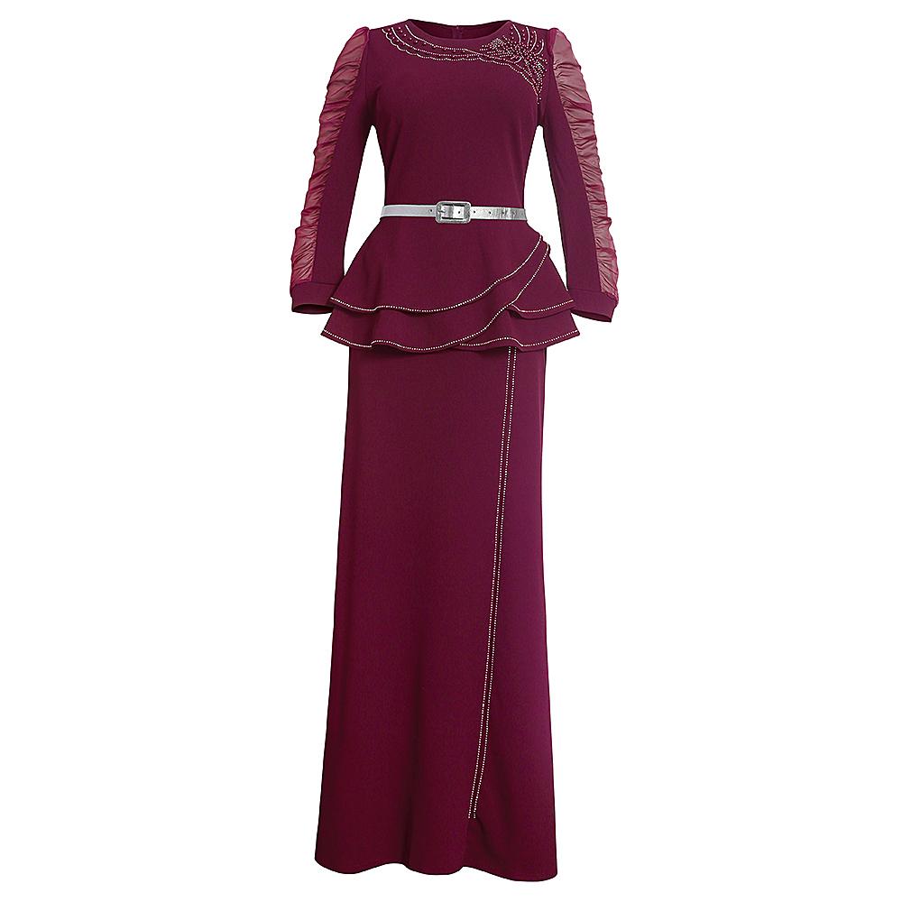 Women's African Clothing Summer Casual Wear With Belt 2-piece Set H & D Plus Size Full Standing Satin