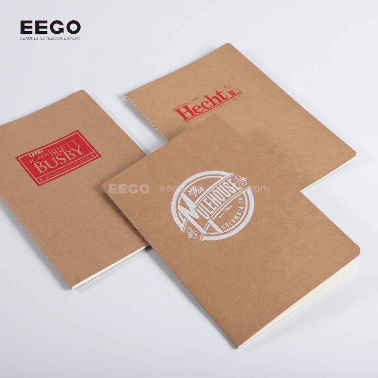 High Quality Business Office Lining Personalized Printing Notebook PU Leather Customized A5 Hardcover Journal Notebook With Logo