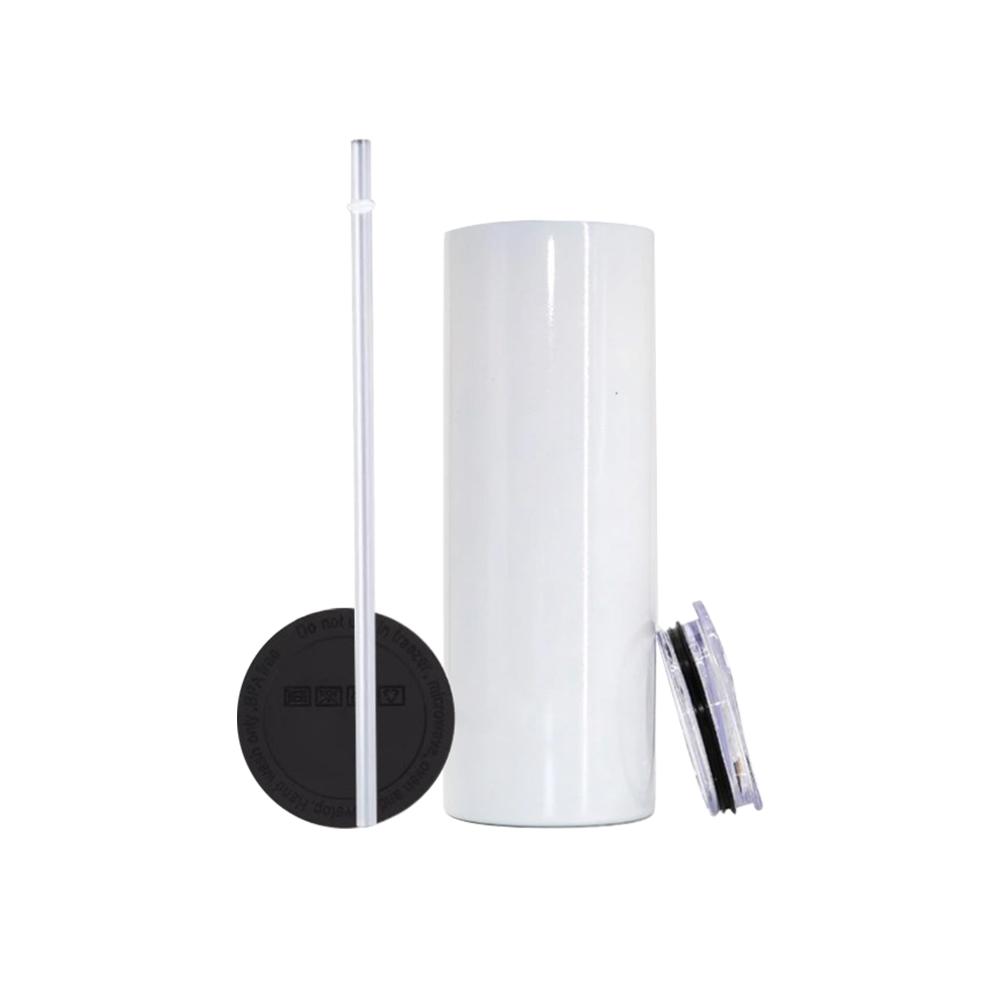 American Warehouse Car Cup Mug Stock Tumbler Sublimation Blank Stainless Steel Straight Insulated 20 Oz Tumbler With Lid And Straw