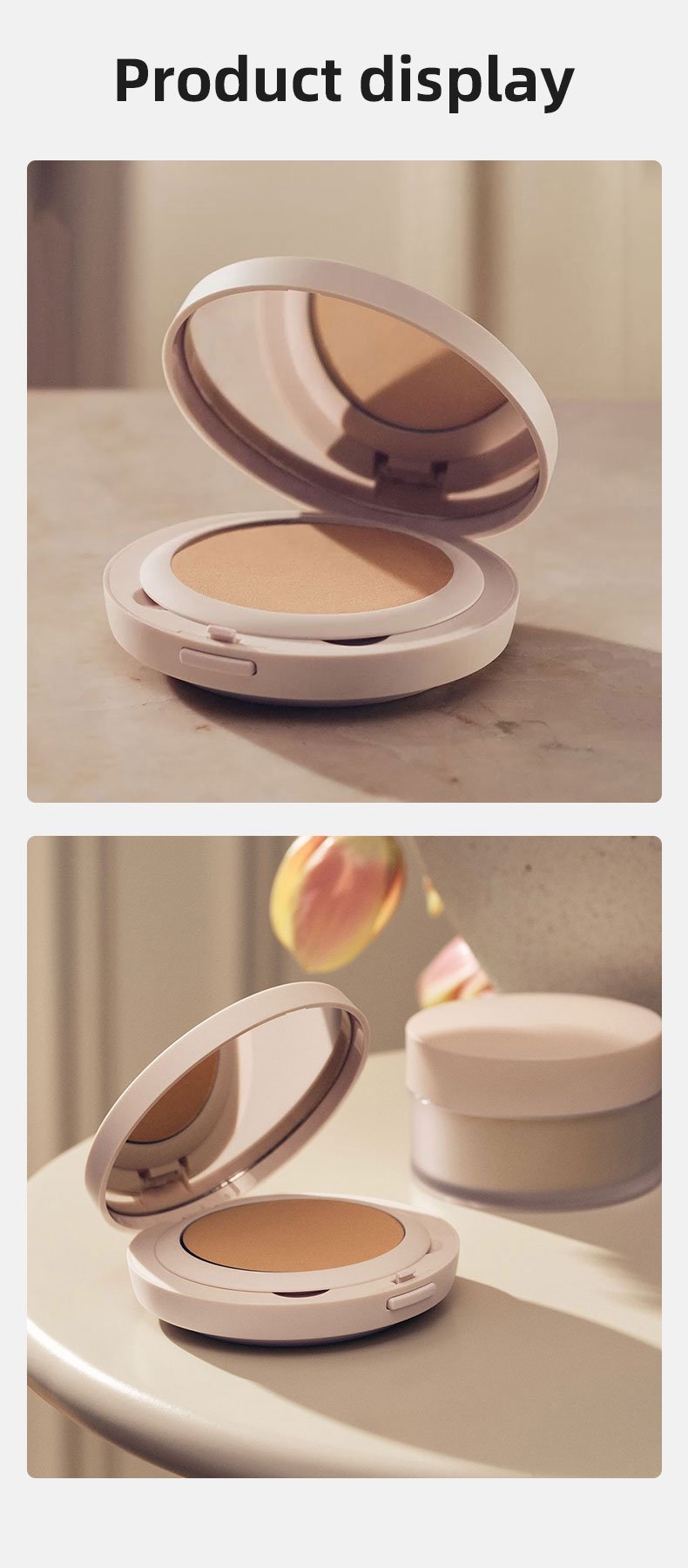 OEM Full Coverage 2 In 1 Foundation And Concealer Private Label No Talc Cosmetic Setting Powder
