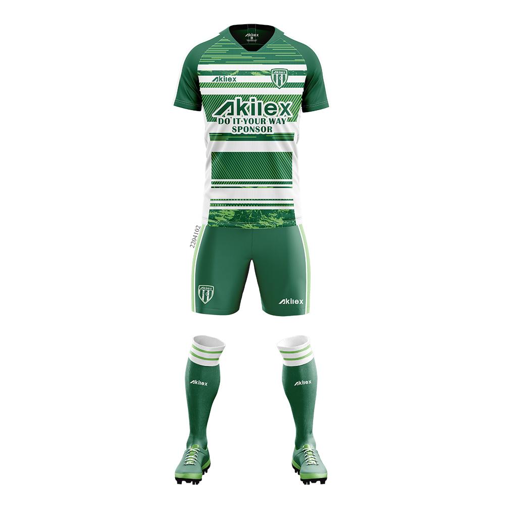 Factory Direct Full Set Of Football Uniform Sublimation Printing Football Uniform Football Shirt Mail Order Football