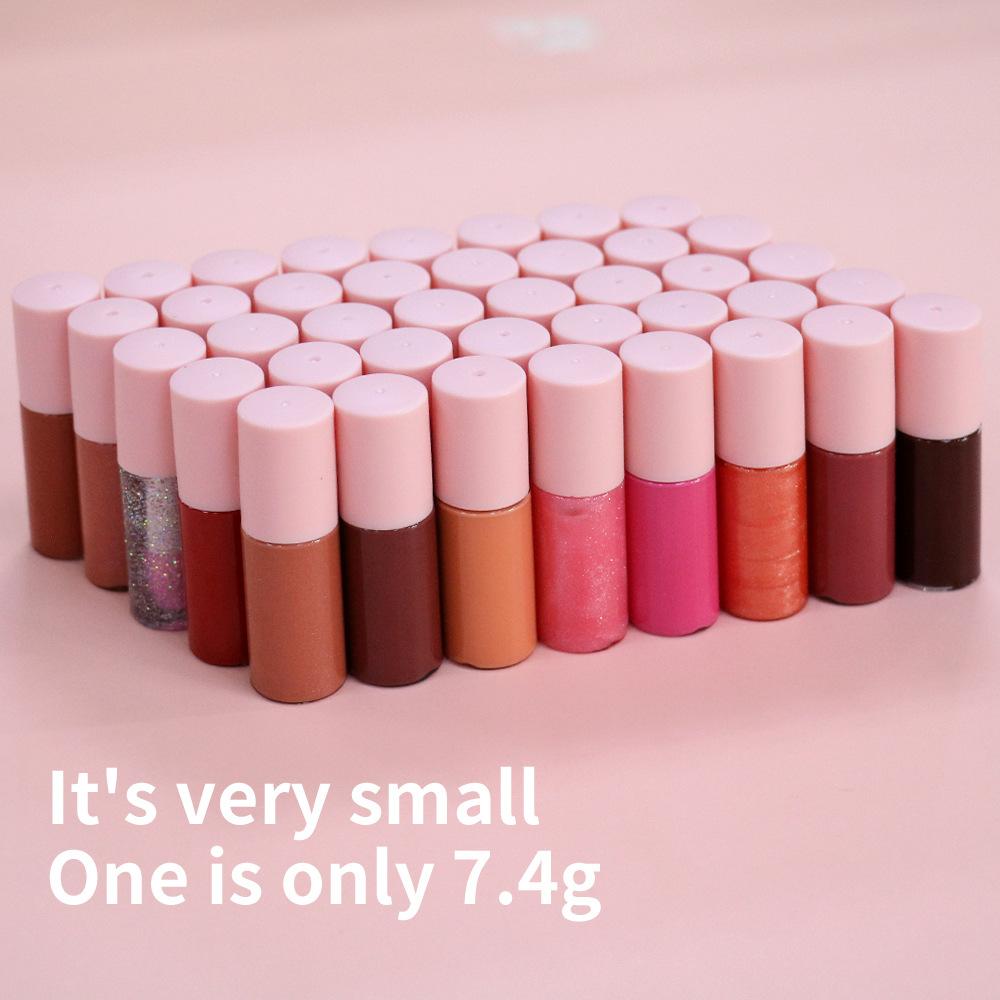 Organic Vegetarian Waterproof Matte Gloss Liquid Lipstick Tube Lip Gloss Lip Supplier Mini Lip Gloss Dropshipping