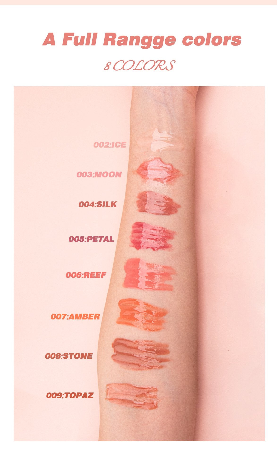 Manufacturer Luxury Cosmetic Gloss Transparent Lip Glaze Wholesale Bulk Glitter Lip Gloss
