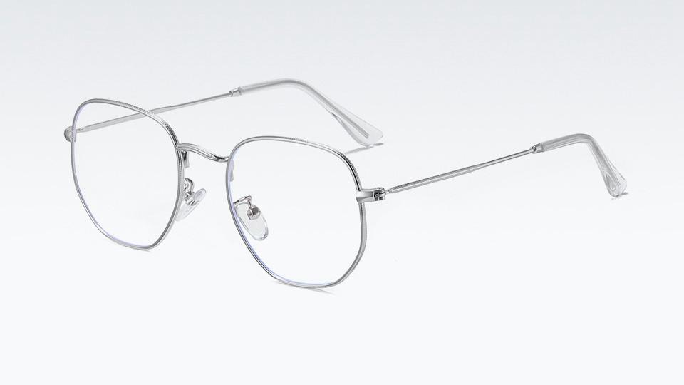 Super Hot Glasses 54500 Hexagon Sunglasses Round Metallic Tonal Men's And Women's Fashion Polarized Sunglasses