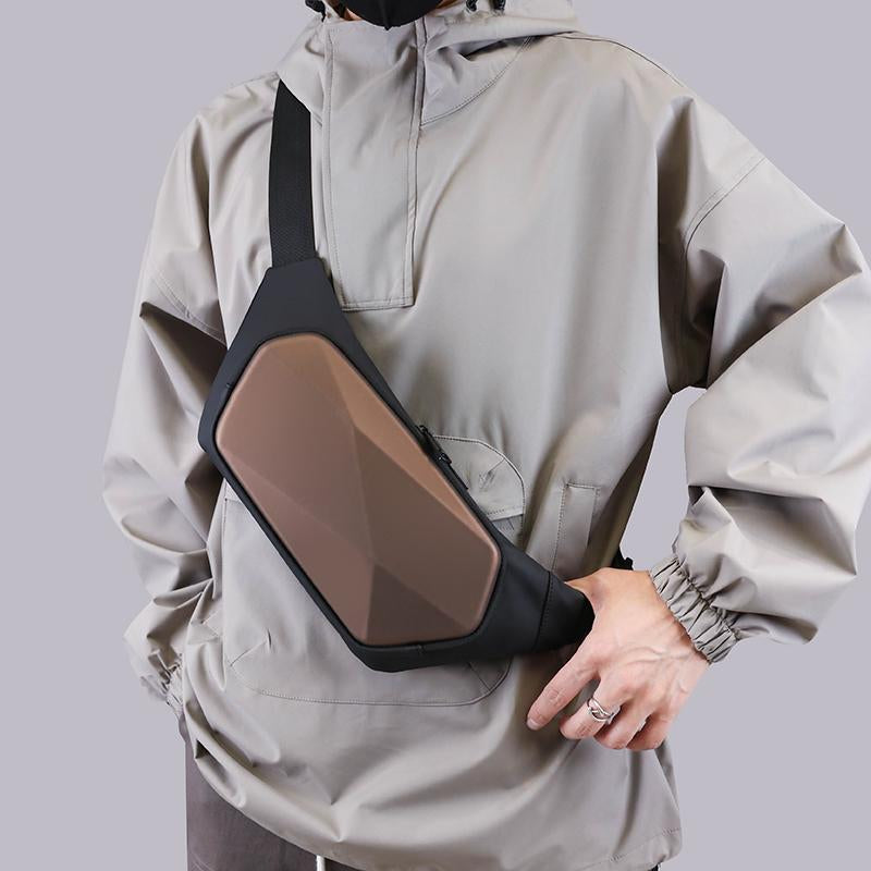 Waterproof Wholesale Men's Chest Bag Anti-theft Sling Bag Travel Nylon Messenger Bag Men's Hard Shell