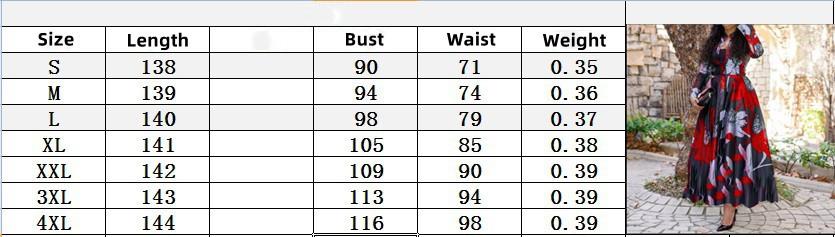 Spring Wholesale Women's Plus Size Dress Printed Long Sleeve Elegant Casual Dress Ruffled Maxi Dress