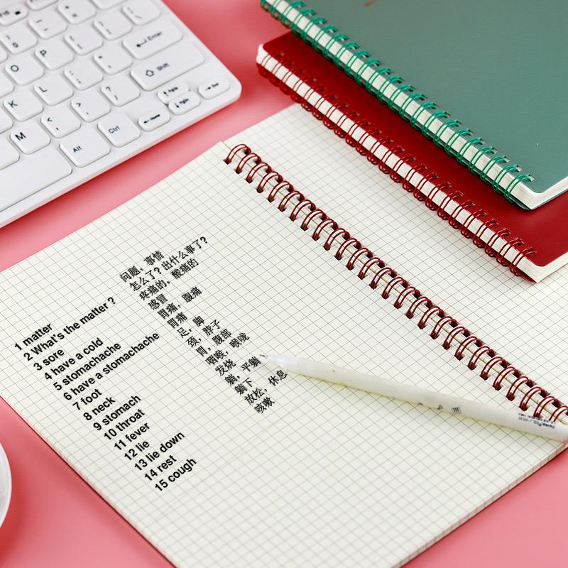Promotional Business Office Lining New Trend Personalized Printing Coil Notebook PU Leather Custom A5 Spiral Notebook