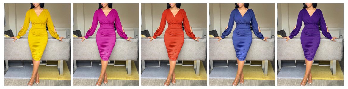 Multi Size Custom Hip Fit Dress Xs S M L Xl 2xl 3xl Long Dress Women Office Long Sleeve Dress