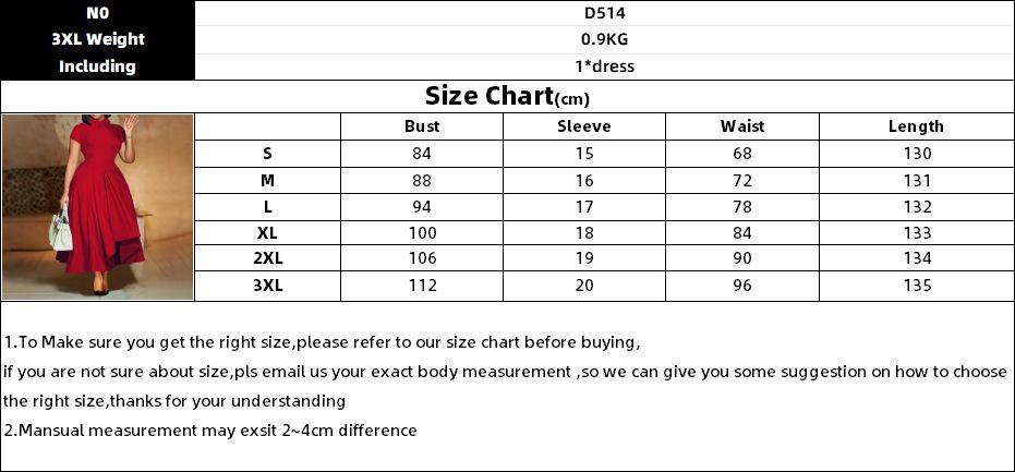 D514 Fashion Summer Party Dress Women Polo Collar Short Sleeve High Waist A- Line Dress Elegant African Women's Dress
