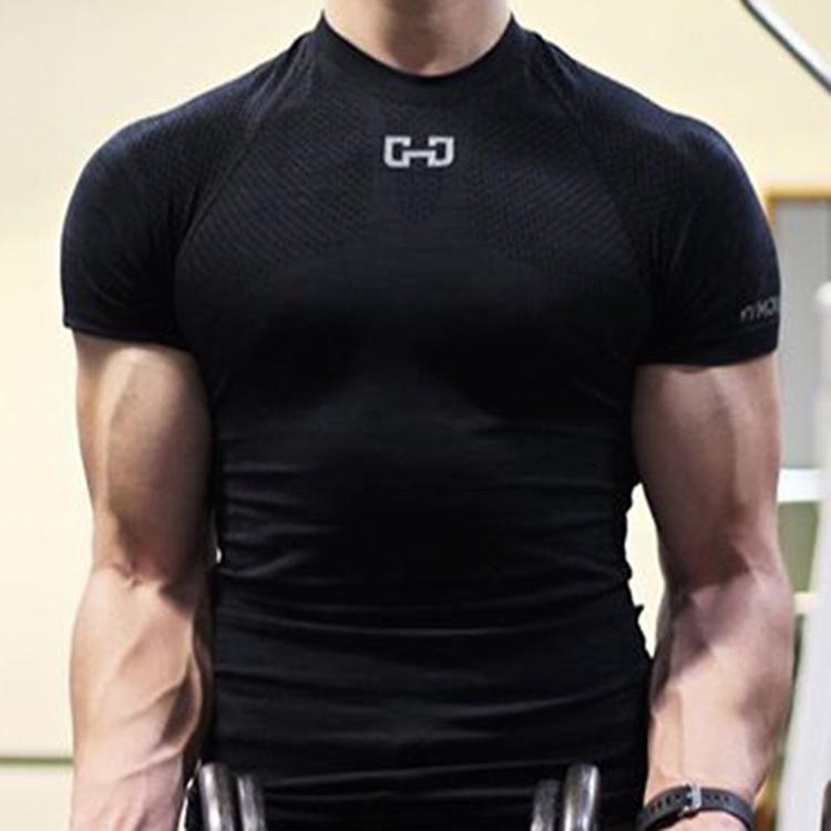 Wholesale Crew Neck Breathable Sports T-shirt Quick Dry Custom T-shirt Gym Men's T-shirt