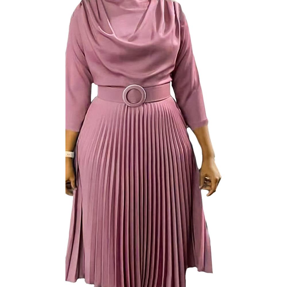 New Design African Career Clothing Spring Fashion African Clothing Chiffon Pleated Skirt