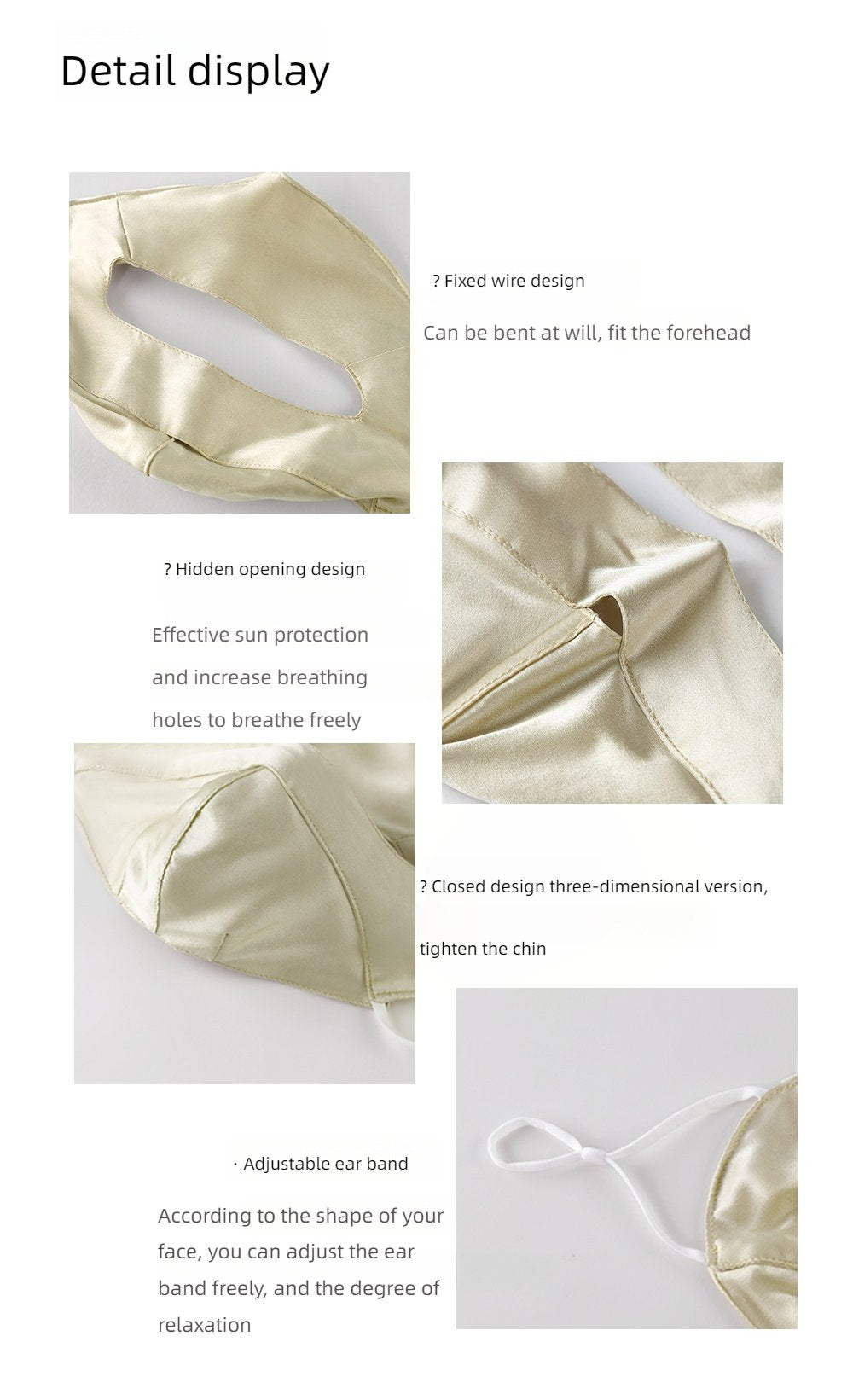 Summer Full Face Sunscreen Mask Outdoor Neck Protection Sunshade Sunscreen UV Protection Ice Silk Sunscreen Veil