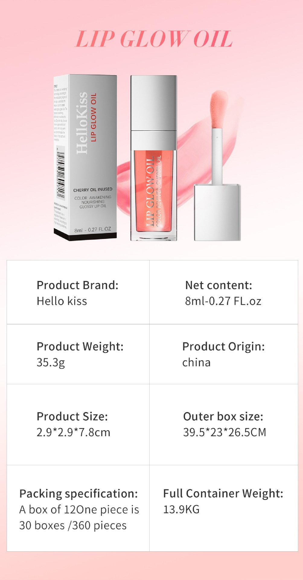 Wholesale Waterproof Gloss Lip Gloss 6 Color Glow High Quality Vegetarian Gloss Lip Gloss