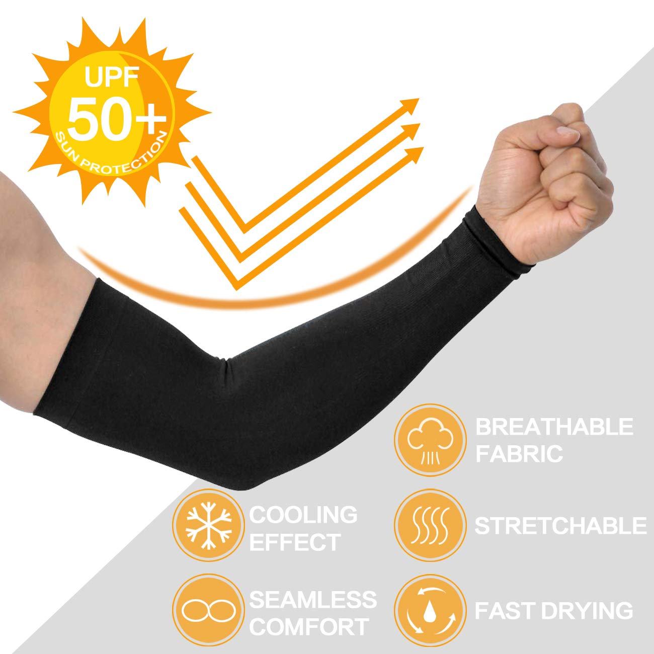 Customized Logo UV Sunscreen Cooling Compression Sports Arm Cover Riding Fishing Harness Sublimation Blank Arm Cover
