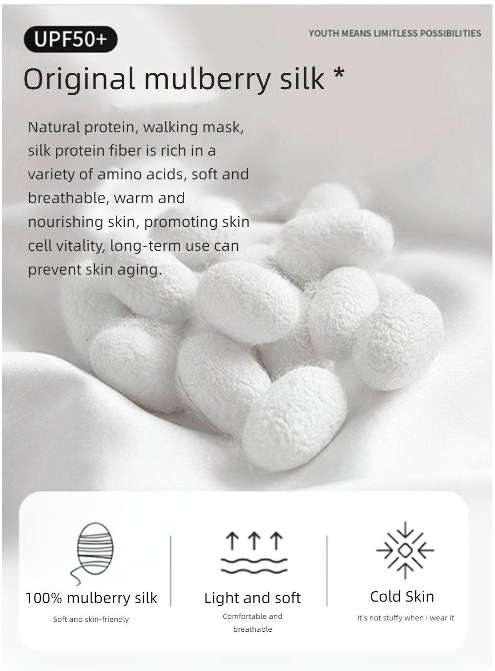 Summer Full Face Sunscreen Mask Outdoor Neck Protection Sunshade Sunscreen UV Protection Ice Silk Sunscreen Veil