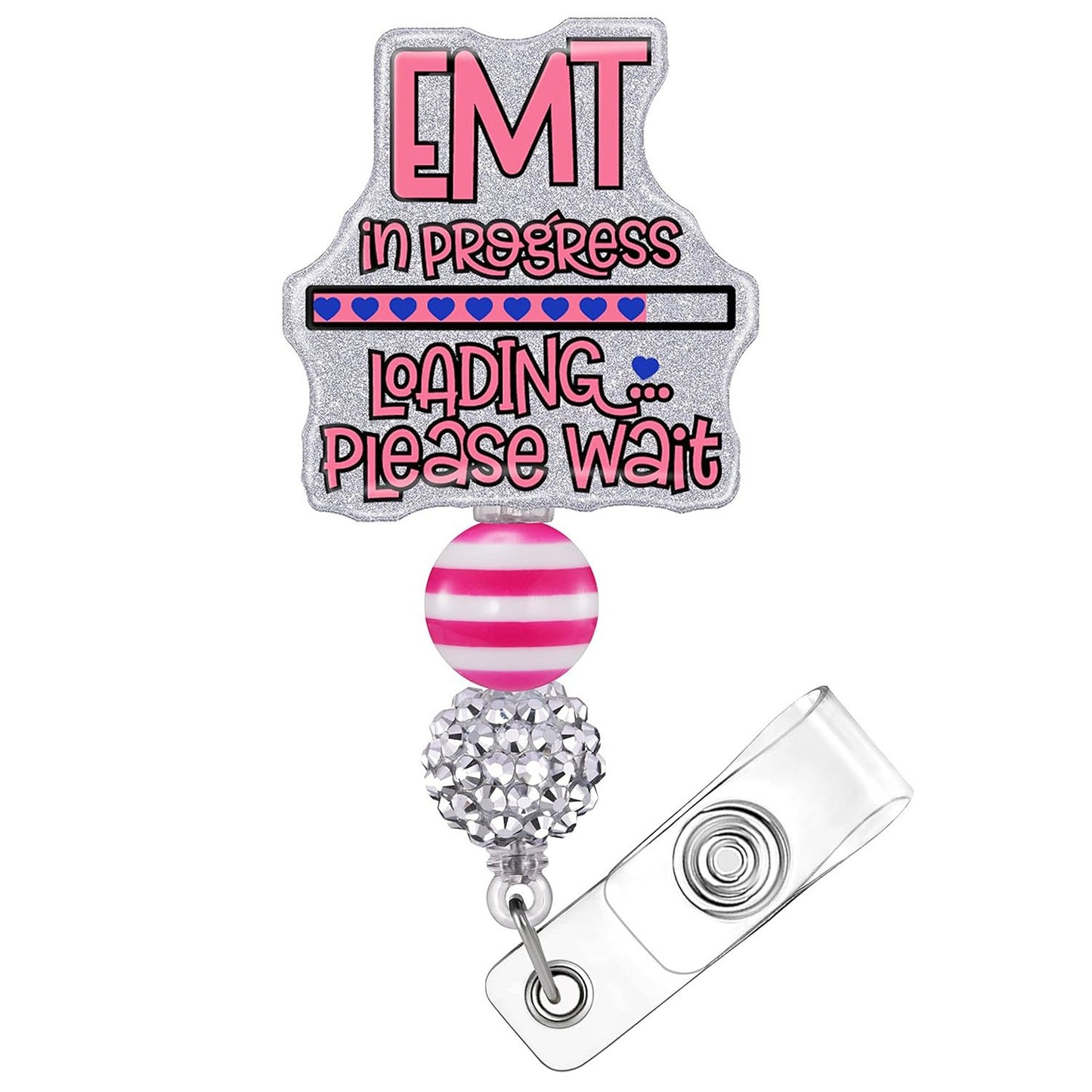 Retractable Badge Reel Clip Holder Nurse ID Card Badge Clip Holder Cute Name Badge Holder