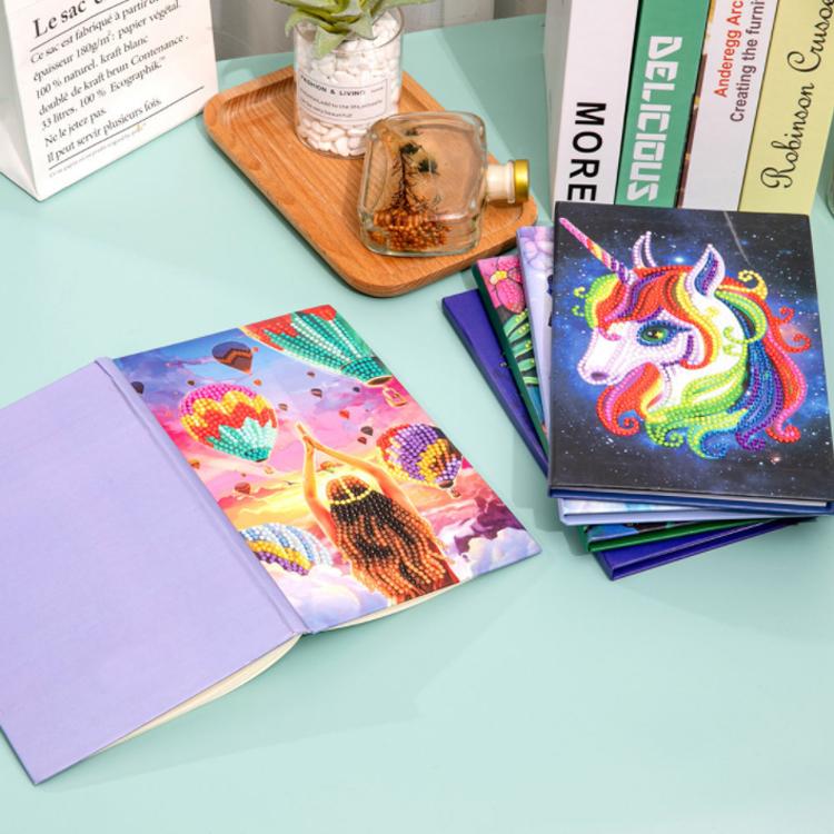 Hotsale 50 Pages DIY Special Shaped Diamond Painting Notebook Flower Rose Diamond Embroidery Cross Stitch Journal