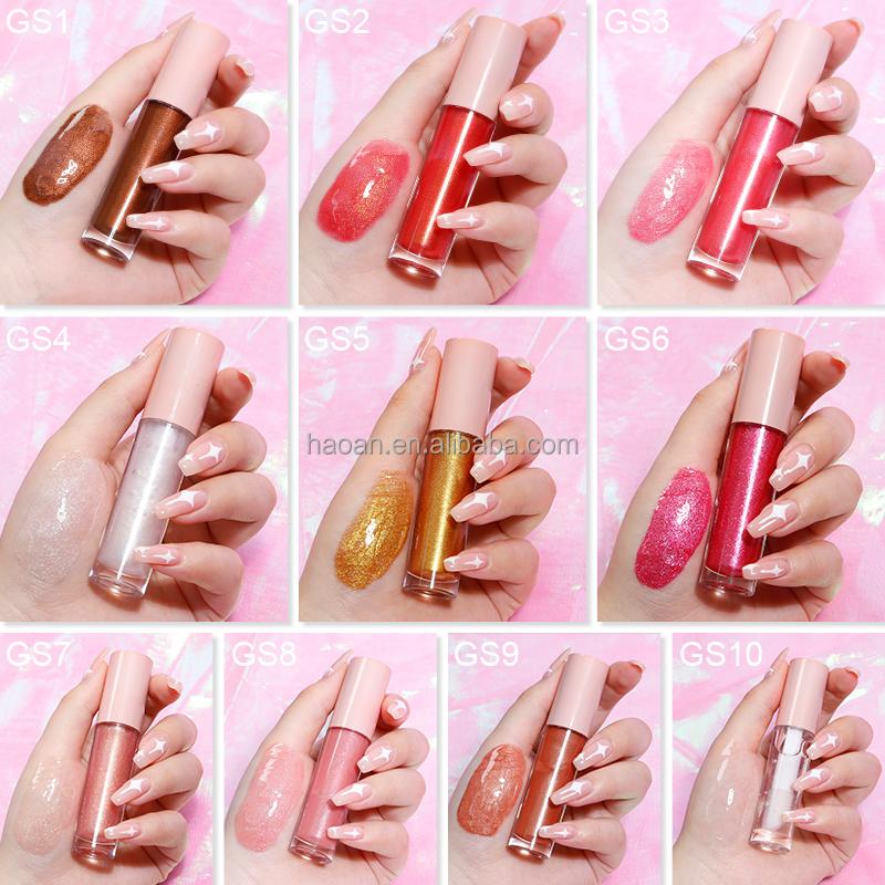 Wholesale New Design Mini Lip Gloss Cosmetic Moisturizing Liquid Lip Gloss Plain Glitter Lip Gloss Shiny Lip Gloss
