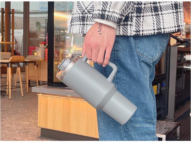 Custom 40 Ance Cup Adventure Stainless Steel Double Wall Vacuum Metal Travel Coffee Cup 40 Oz Tumbler With Handle
